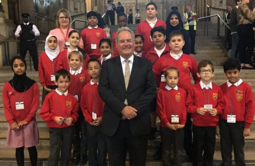 Bob Blackman Gives Tour Of Parliament To Primary School Bob Blackman