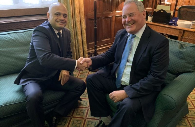 Bob Blackman with Sajid Javid