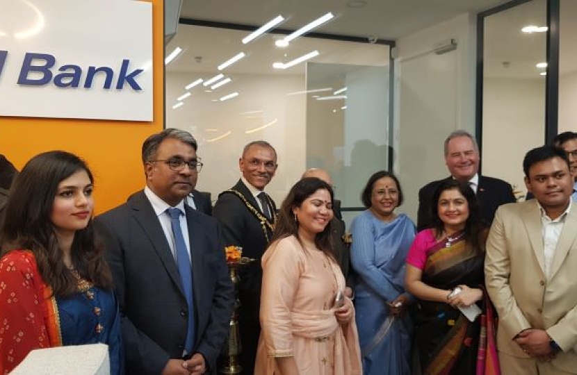 Bob at opening of ICICI bank 2