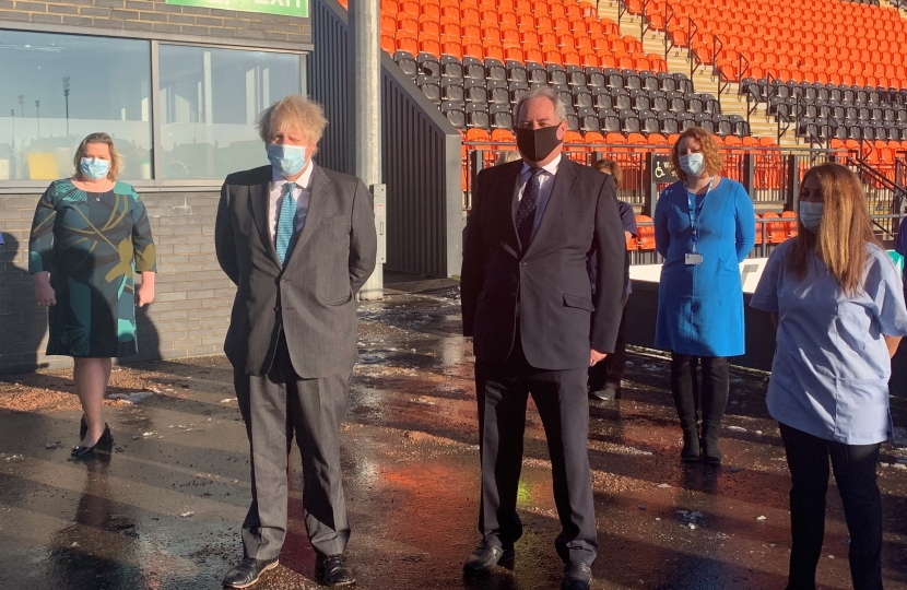 Bob and Boris Johnson at The Hive