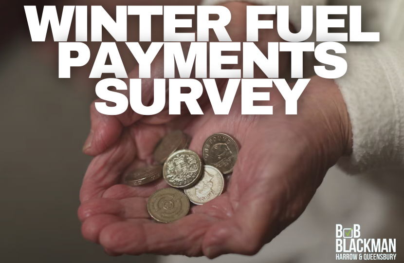 An image of hands with change in it covered by the words 'Winter Fuel Payments Survey'