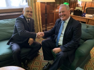 Bob Blackman with Sajid Javid