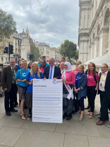 Bob Blackman and the Cancer Research UK policy team.